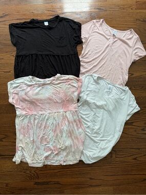 Women's Time and Tru Maternity Tops Set of Four